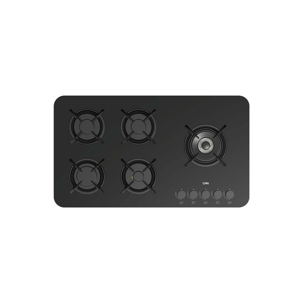 ig8510 اجاق گاز رومیزی شیشه ای کن مدل IG-8510 مشکی 5 شعله - تصویر 1