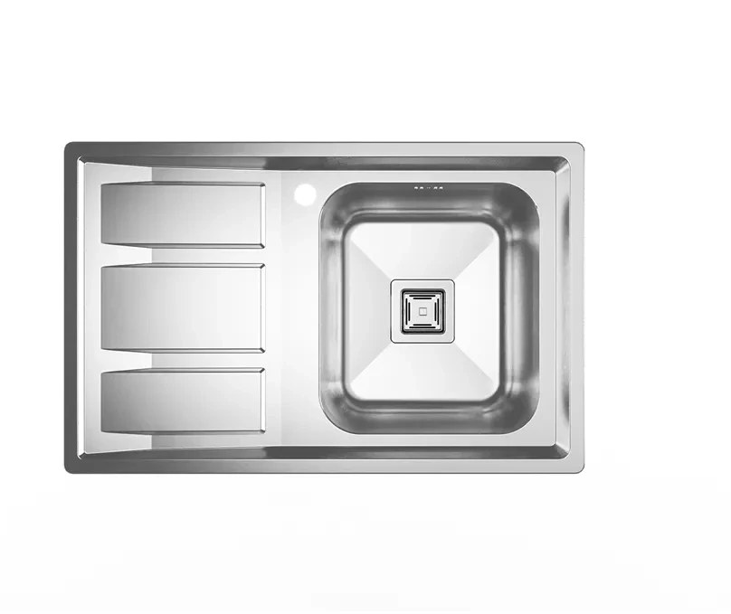 1m19-ydL6ZYFCb3W سینک ظرفشویی توکار کن مدل 4112 تک لگن استیل - تصویر 1